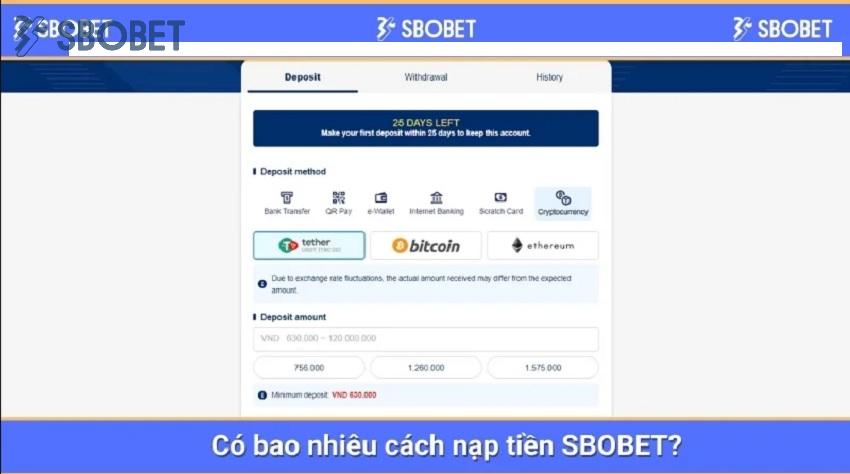 Các hình thức nạp tiền Sbobet hiện nay Cac hinh thuc nap tien Sbobet hien nay