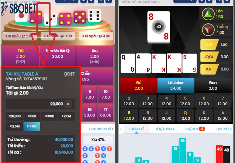 Loại cược up down tại xổ số RNG chiến tranh Loai cuoc up down tai xo so RNG chien tranh