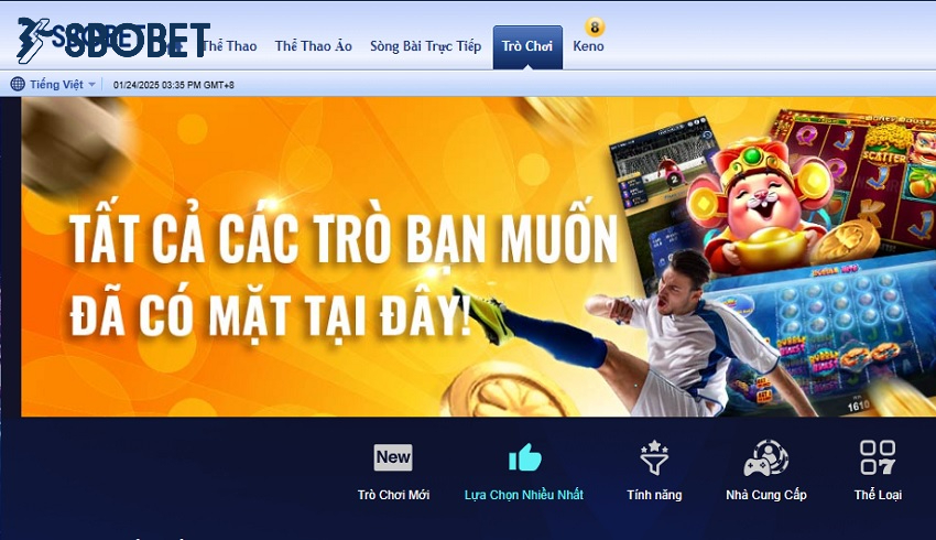 Top game tại sảnh lựa chọn hàng đầu Sbobet Top game tai sanh lua chon hang dau Sbobet